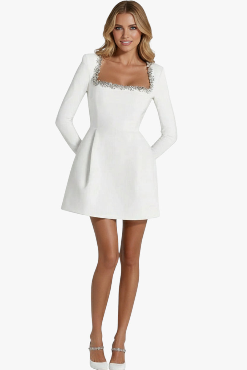 Women’s Formal Wedding Dress with Long Sleeves