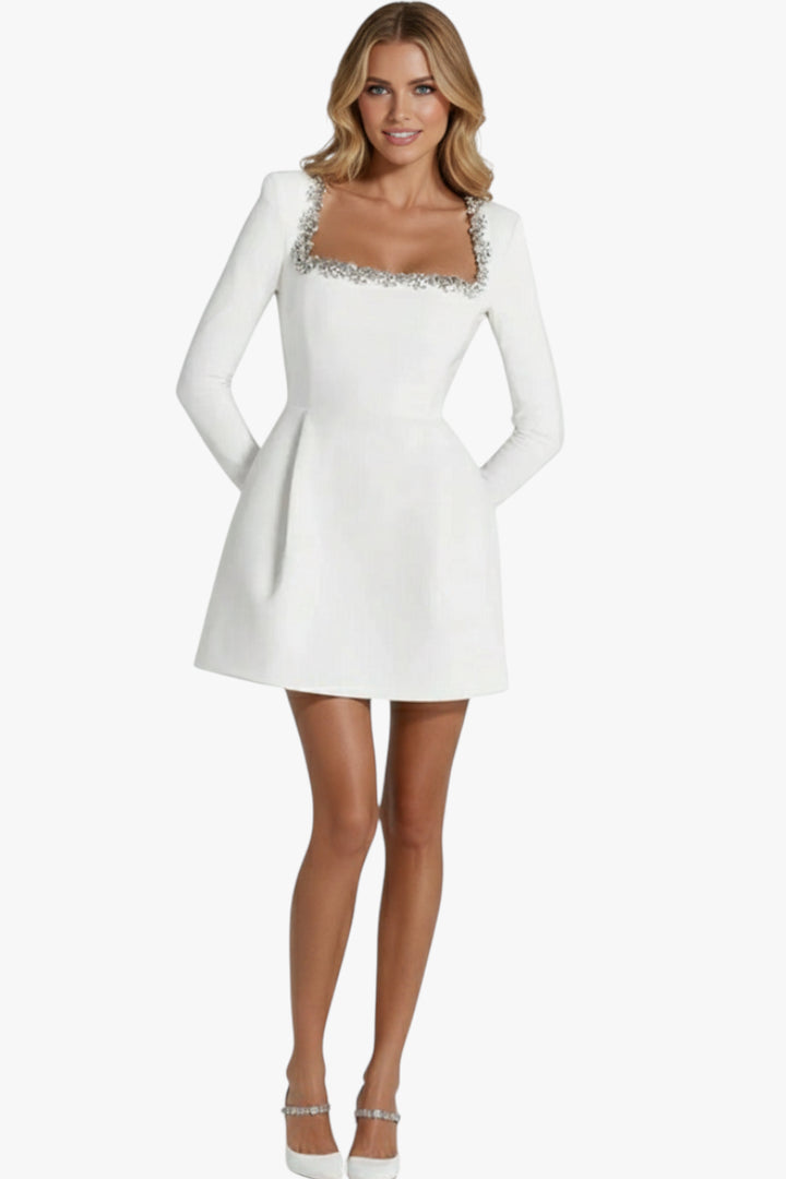 Women’s Formal Wedding Dress with Long Sleeves